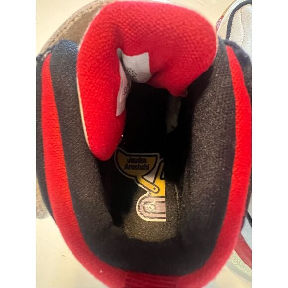 Jordan Toddler Size 10C Pro Strong Sneakers White Black Red Sporty Basketball - Picture 9 of 13